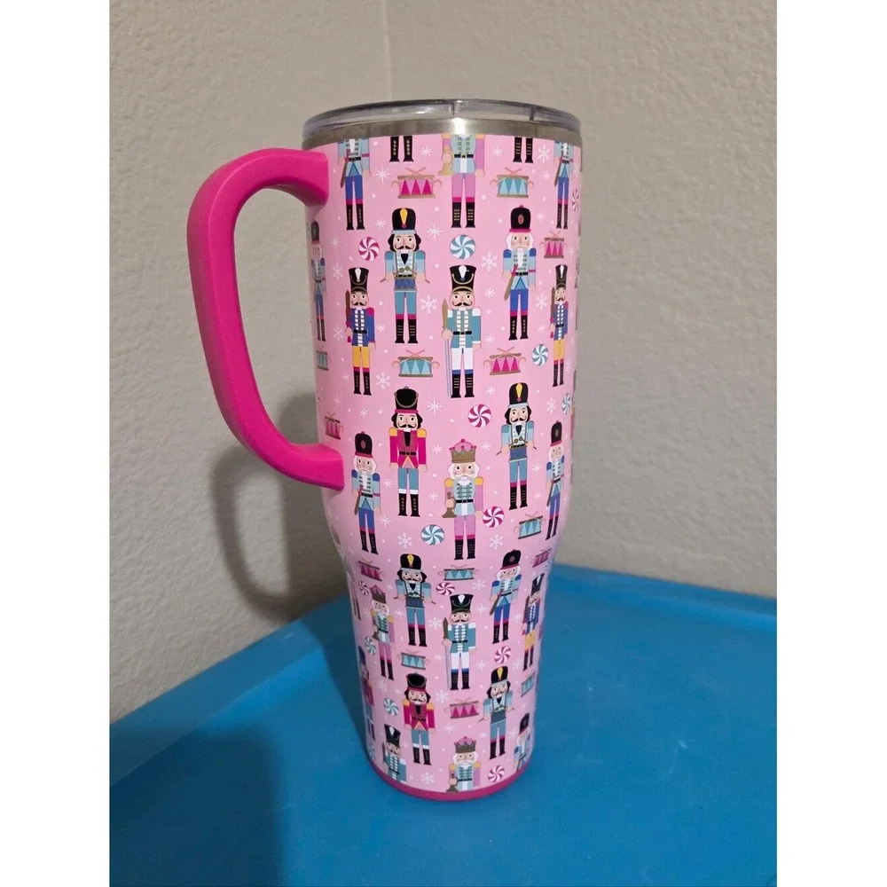 Swig Pink Nutcracker Christmas Stainless Steel Travel Tumbler Viral‎ Tik Tok